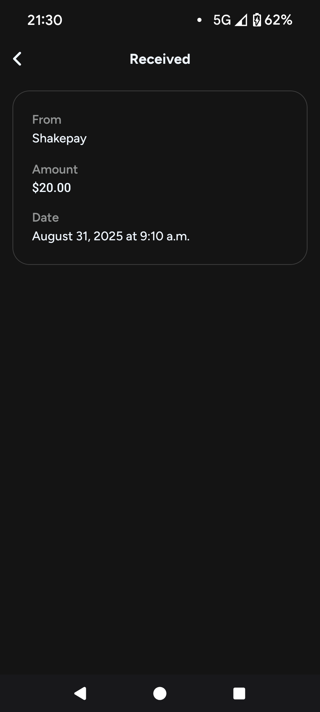 Shakepay Bonus Proof 3